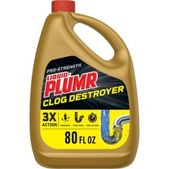 Clorox Liquid-Plumr Pro-Strength Clog 80 Fl Oz (Pack of 1), Pale yellow
