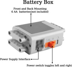 UNCLE BRICK 9 in 1 Motor Power Function Set,Equipped with Powerful High-Torqu…