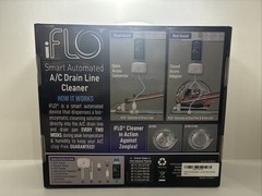 iFLO Smart Automated A/C Drain Line Cleaner 3-6 Month Supply w/ Extra Cartridge