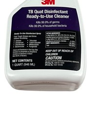 3M TB Quat Disinfectant Ready-to-Use Cleaner 1 Quart Kills 99.9% Germs