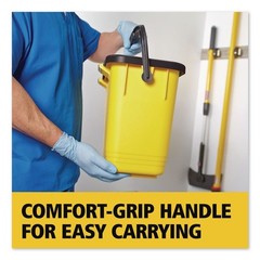 Rubbermaid Commercial HYGEN Q95088YW 6.8 gal. Charging Bucket – Yellow New