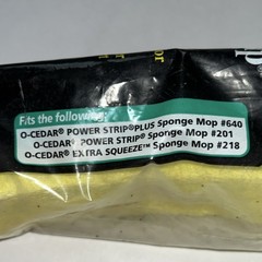 New O-Cedar PowerStrip Absorbent Cellulose Sponge Mop Refill fits #640 #201 #218