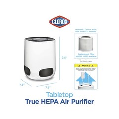 Clorox Air Purifiers for Bedroom Home, True HEPA Filter, Small Room… Fast Ship