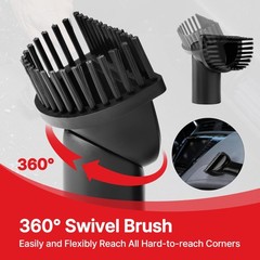 Shop-Vac 1-1/4’’ Swivel Brush, 2 Pack – Perfect for Flexible Cleaning Black