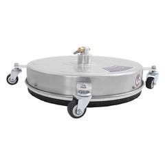 Stainless Steel Round Surface Cleaner with 2 Nozzles, 5000 PSI Power