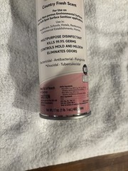Claire Disinfectant Spray Q, Country Fresh Scent Multipurpose Disinfectant 17 oz