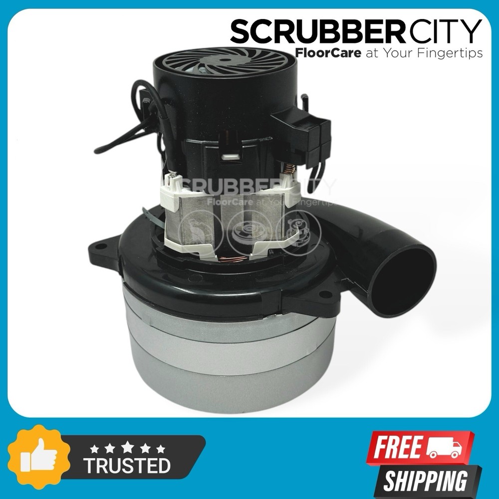 9002562 – 24V Vacuum Motor 3 Stage replaces Tennant T5, Nobles SS5