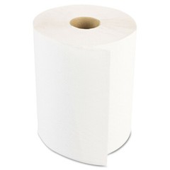 Boardwalk NonPerforated 1-Ply 8″ x 350′ Hardwound Paper Towels – White (12/CT)