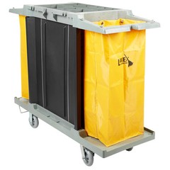 4 Shelf Housekeeping Cleaning Mop Linen Utilty Cart Hotel Janitor Commercial