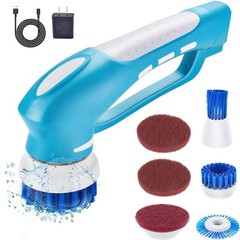 Electric Scrubber Power Cordless, Portable 360 Handheld 9.5X2 inch, Blue