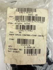x(6) CLARKE 55502A Knob – Speed Control / Temperature Control