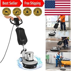 17″ Heavy-duty Commercial Floor Scrubber 1100W 175RPM Floor Machine w/3 Brushes
