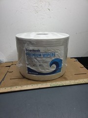 One Roll Boardwalk P050JPW 9 in. x 13 in. Hydrospun Wipers – White (1100 Roll)