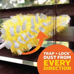 Swiffer Duster Kit with 3 ft Extendable Handle, Heavy 4 Piece Set, Yellow