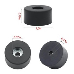 bizhala 4PCS 192310GS Air Compressor Isolator Rubber Feet Foot Mount Black