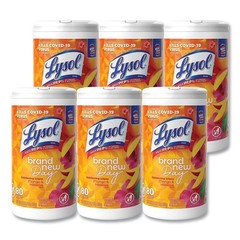 LYSOL Brand 19200-97181 Disinfecting Wipes – Mango and Hibiscus/White (6/CT) New