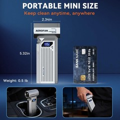 Compressed Air Duster – 160,000RPM Electronic Air Duster with LED Light, 4-Ge…