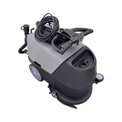 Commercial Corded Floor Scrubber Dryer Brushing Cleaning Machine 110V 17″ Brush