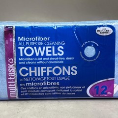 MULTI-TASK (12 PACK) Microfiber All Purpose Cleaning Towels Sz 14″ x 14″ 3-5128