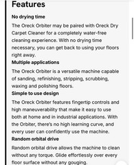 Oreck ORB700MB Orbiter Ultra All-In-One Floor Machine