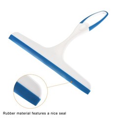 2Pcs Shower Squeegee Glass Wiper with Hanging Hole 210mm Blue