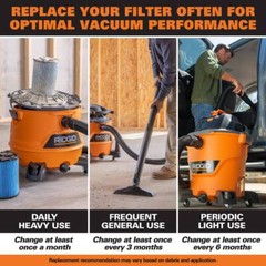 RIDGID 9 Gallon 4.25 Peak HP NXT Wet/Dry Vac w/ Debris Filter & Locking Hose