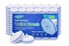 120pcs Disposable Toilet Brush Refills, Bulk 120 Count, Toilet Cleaning