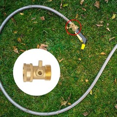 Xiny Tool Brass Garden Hose Shut Off Valve, 2 Pack Heavy Duty 2 Pack, Gold