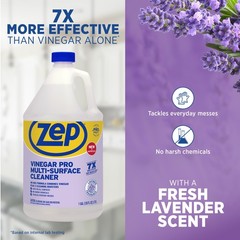 Zep Vinegar Pro Multi-Surface Cleaner 1 Gallon (Case of 4) Professional Sprayer