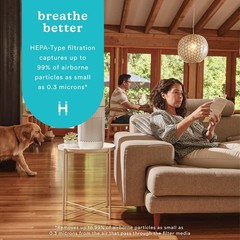 Homedics Air Purifier T22, 5-in-1 Tower Air Purifier, 99% HEPA-Type Filtratio…