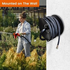 4000 PSI 3/8″ x 100′ Hose Reel for High Pressure Power Washer and Sewer Jetter