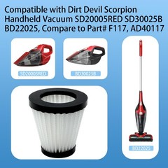 Aolleteau 3 Pack F117 Scorption Filter Compatible with Dirt White, Black
