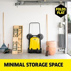 S 4 Twin Push Sweeper: Clean Outdoor Spaces 5X Faster – 5.25 Gallon Capacity
