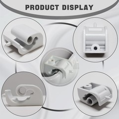 WP35-2044 Lid Hinge 35-2044 Washer Fits for Whirlpool (2 Pack) White