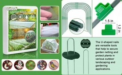 67 Pcs Garden Netting Kit, 10×25 Ft Ultra Mosquito Bird Netting with 6 Hoops &