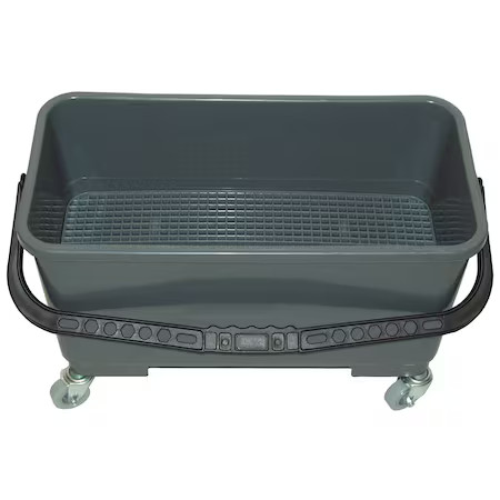 GOLDEN STAR MBU16GWT 6 gal Bucket With Wheels, Gray