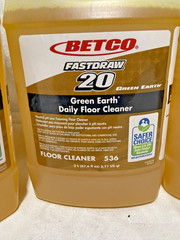 BETCO FastDraw 20 Green Earth Daily Floor Cleaner 53647 4 Pack 2 Liter Each