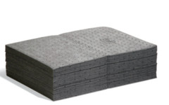 Pig Mat231 Sorbents, 11 Gal, 15 In X 20 In Universal, Gray, Polypropylene QTY 50