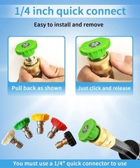 Pressure (5Pack) washer tips 3.0 GPM, 5 Pack Washer Tips