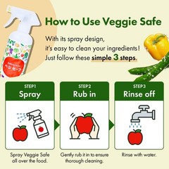 ベジセーフ Veggie Safe Food Cleaning Solution Spray 400Ml / 13.5 Fl Oz 1