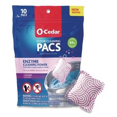 O-Cedar 172402CT Cleaning PACS – Lavender Scent (8 Packs/Carton) New