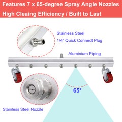 25.6″ Pressure Power Washer Surface Cleaner Undercarriage Water Broom 4000PSI