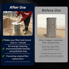 360° Rotating Compatible with Filter Cleaner with Air, All-around cleaning