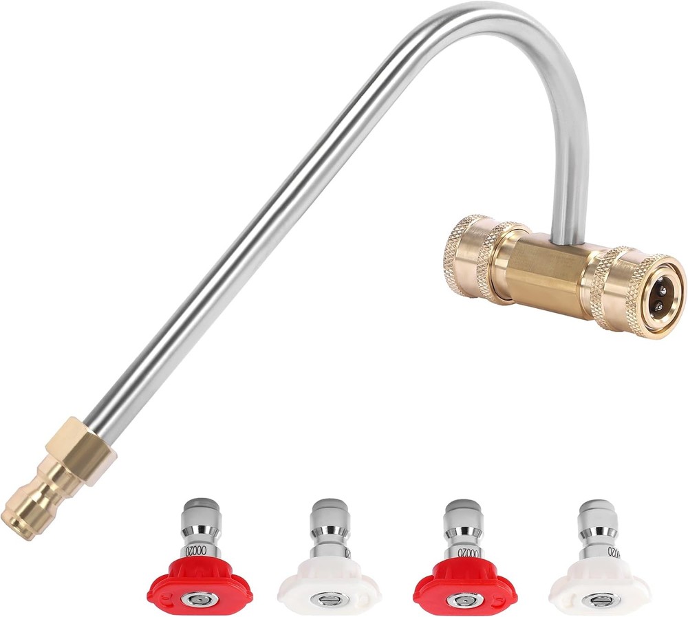 Pressure Washer Gutter 4 inches (W) x 9 (L) x 5 (H), Red,White