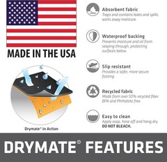 XL Oil Spill Mat (36″ x 59″) (2-Pack), Premium Absorbent Oil Pad, Reusable