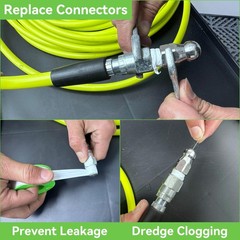 Washer Pressure Hose 150FT Sewer Jetter Kit 3600PSI 1/1/4 Inch NPT Drain Cleaner