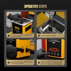 Ultrasonic Cleaning Machine Cleaner For Car Fuel Injector Jewelry W/ 1600ml Tank
