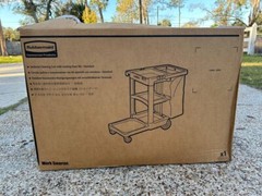 Rubbermaid Commercial High Capacity Janitorial Housekeeping Cart FG9T7500BLA