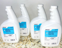 Ecolab 6102267 Rapid Multi Surface Disinfectant Cleaner LOT of FOUR 32oz Bottles
