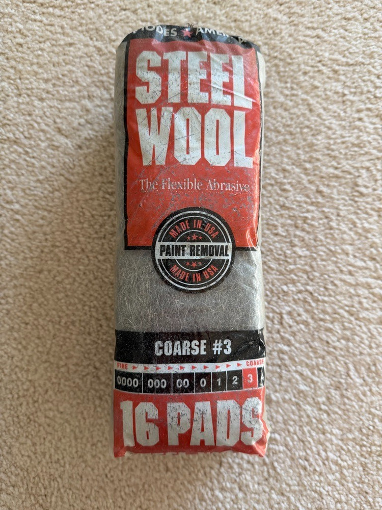 Rhodes American Steel Wool Grade 3 Paint Removal- Coarse.